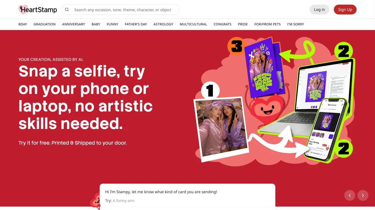 AI Greeting Card Studio — AI-personalized greeting cards, printed and delivered.